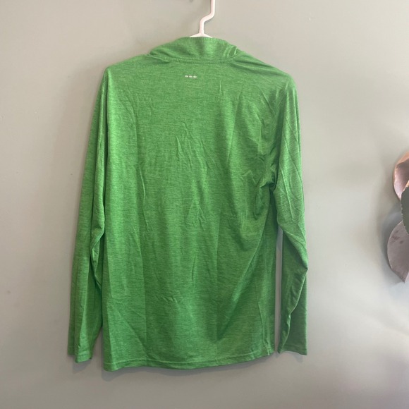 BCG Tru-Wick Men 1/4 Zip Pullover Active Long Sleeve Athletic Shirt Green Medium - Picture 2 of 5